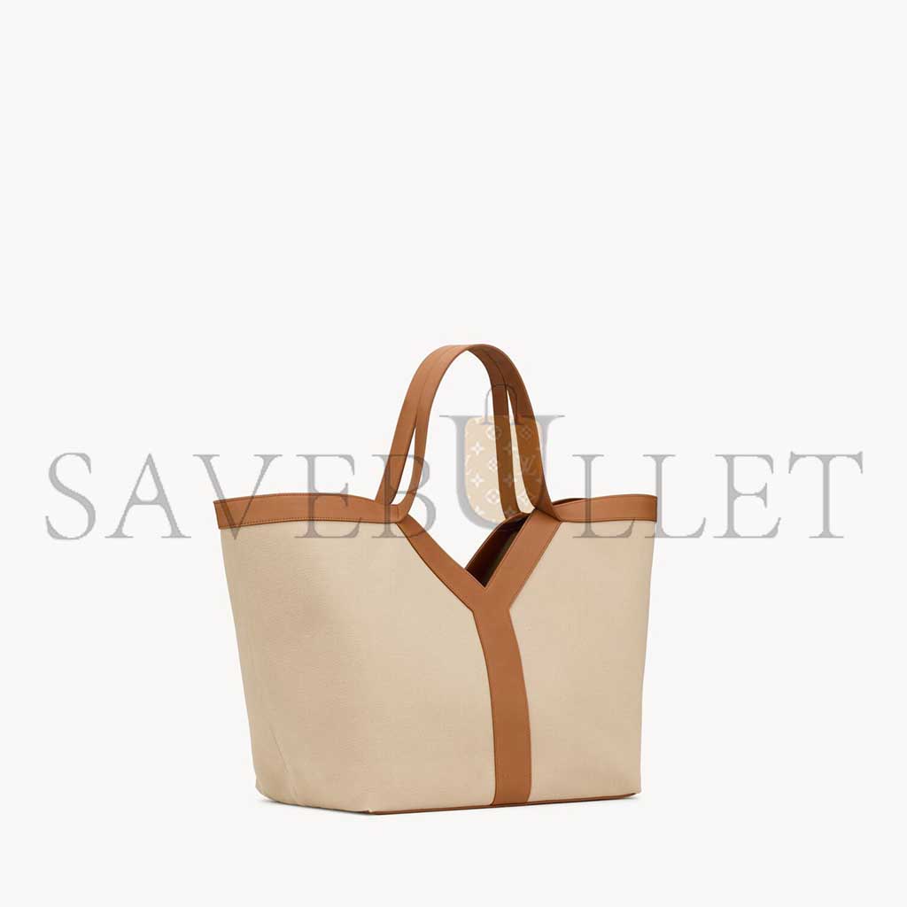 Y*L y tote in canvas and leather 817602fac7t9856 (38*33*16cm)
